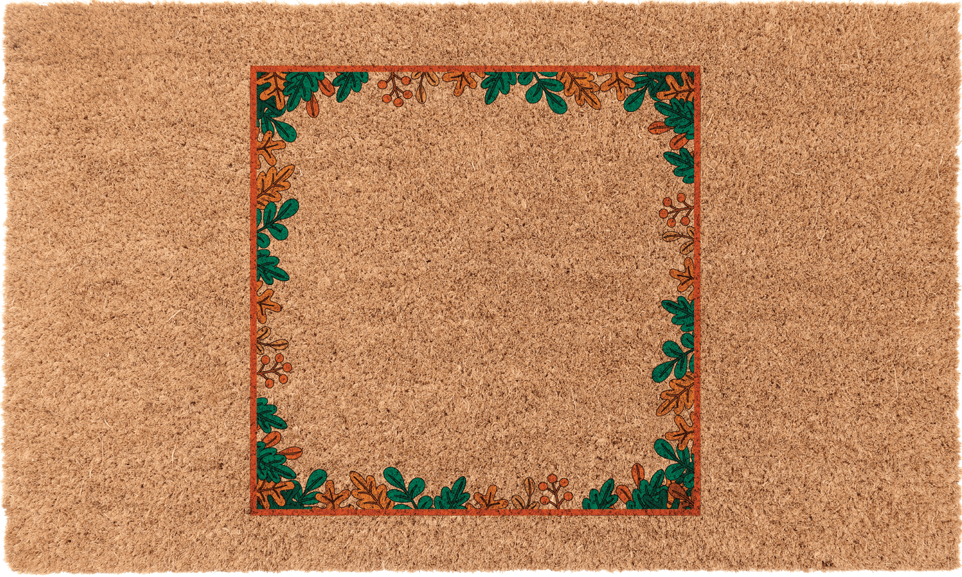 Falling Leaves Monogram | Coco Mats N More