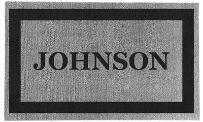 Decor Loop Single Border Personalized Doormats