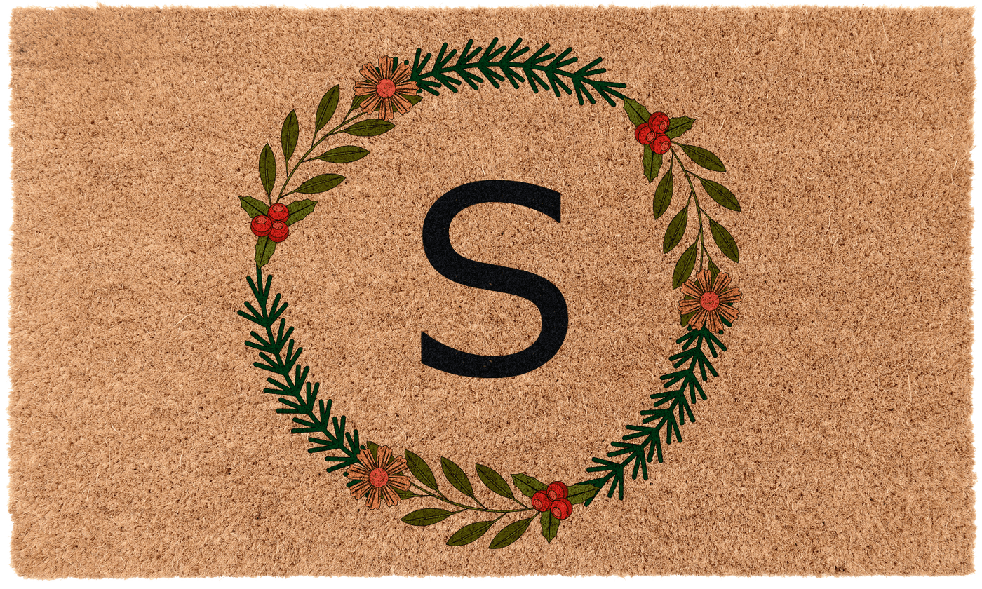 Festive Fir Monogram | Coco Mats N More