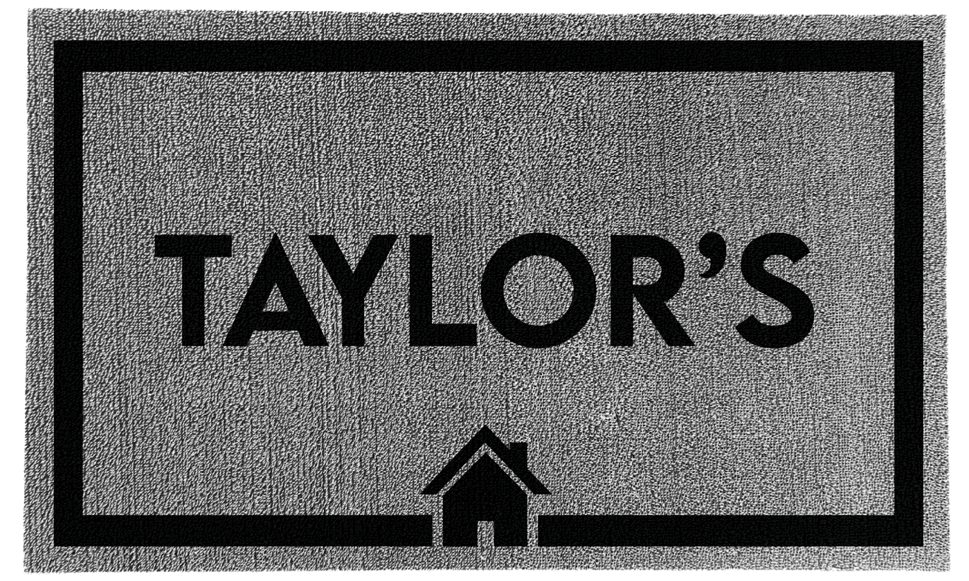 Decor Loop Home Border Personalized Doormats