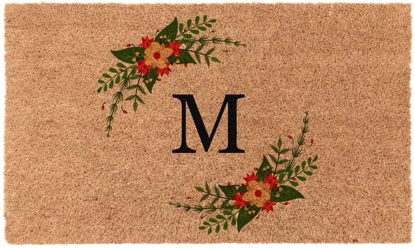 Merry & Bright Monogram | Coco Mats N More