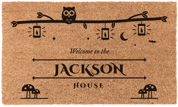 Personalized Owl Branch Home