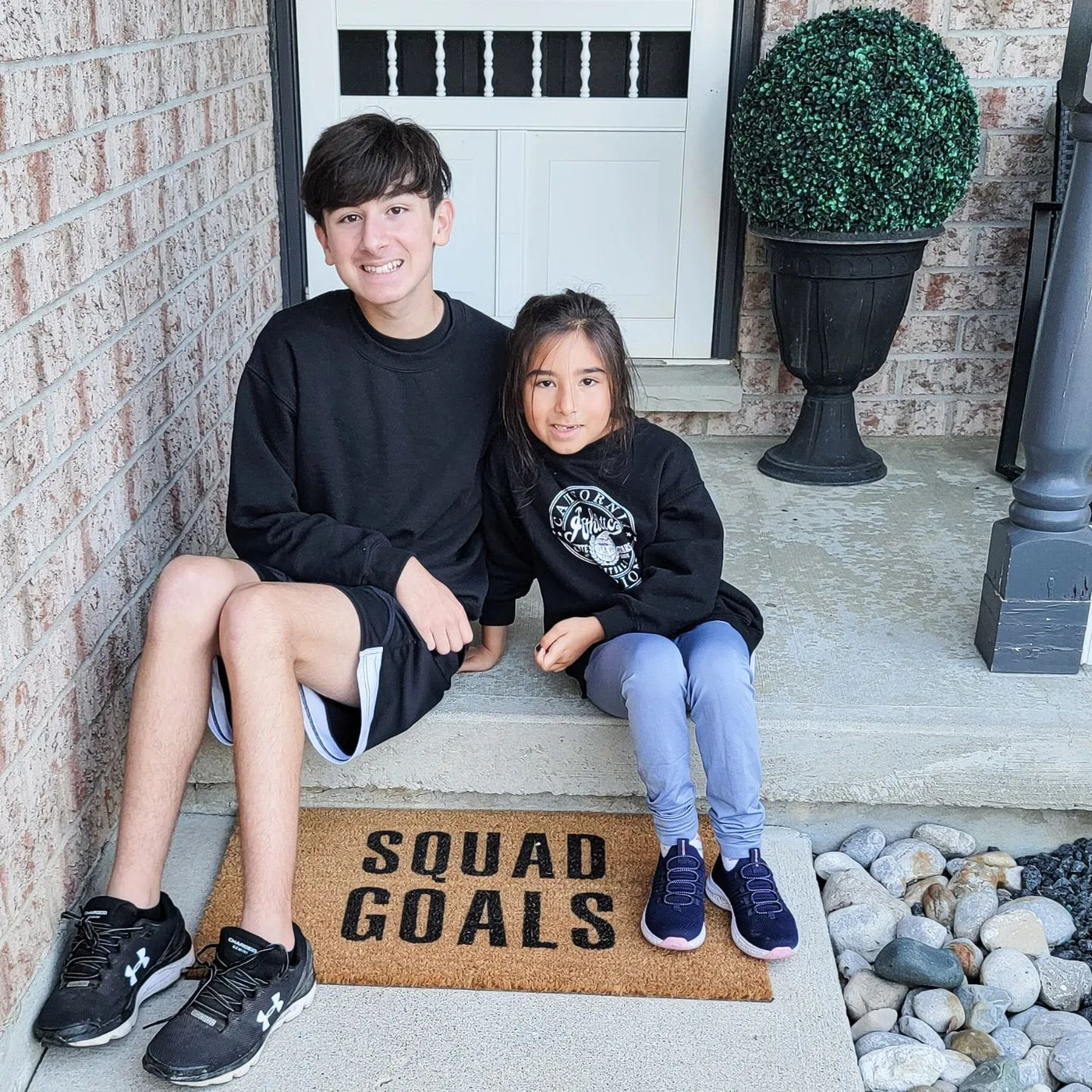 Squad Goals Vinyl Coir Doormat | Coco Mats N More