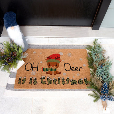 Oh Deer It Is Christmas | Coco Mats N More