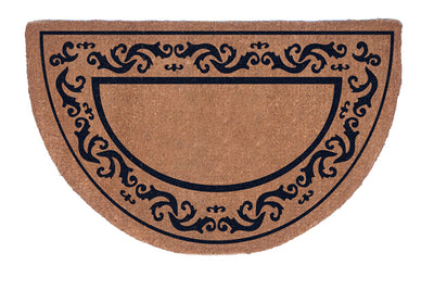 Half Round Rolling Scrolls Border Doormats