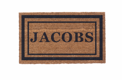 Classic Border Personalized Doormats