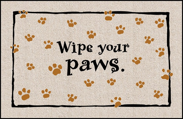 Wipe Your Paws Olefin Doormat