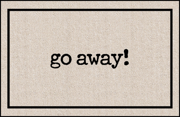 Go Away Olefin Doormat