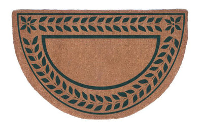 Half Round Leafy Vines Border Doormats