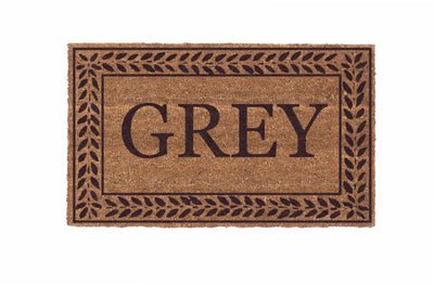 Rolling Scrolls Border Personalized Doormats