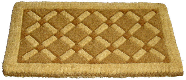 Cross Board Handwoven Coco Doormat