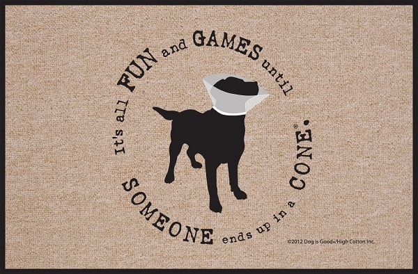 Fun and Games and Cones Olefin Doormat