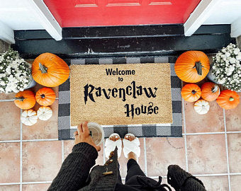 Welcome to Ravenclaw House Coco Doormat