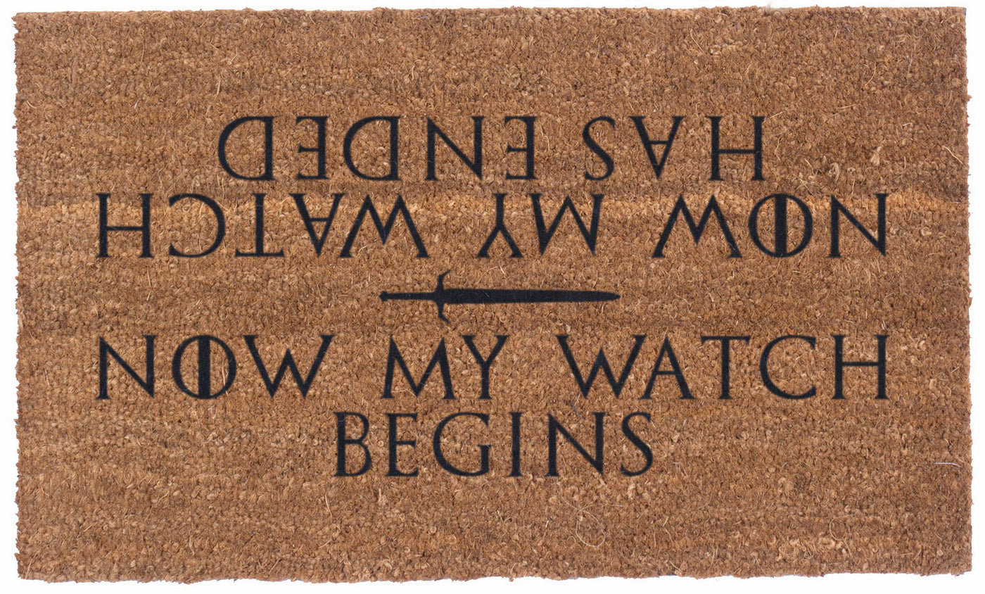The Watch Vinyl Coir Doormat